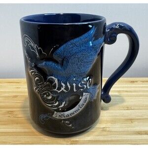 Wizarding World Harry Potter Wise RAVENCLAW Universal Studios Embossed 16oz Mug